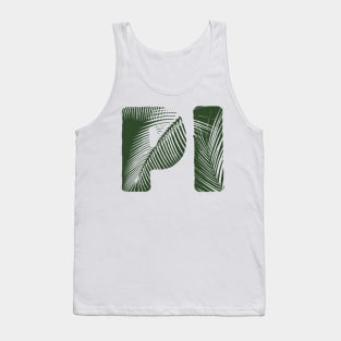 Pi Leaf Letters Tank Top